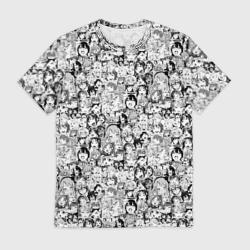 Мужская футболка 3D Аниме - ахегао