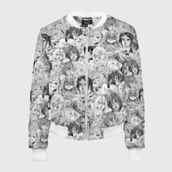 Женский бомбер 3D Ахегао ahegao аниме