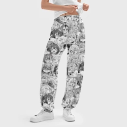 Женские джоггеры оверсайз 3D Ахегао ahegao аниме - фото 2