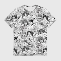 Мужская футболка 3D Ахегао ahegao аниме