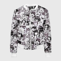 Женский бомбер 3D Ахегао ahegao
