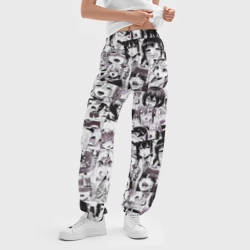 Женские джоггеры оверсайз 3D Ахегао ahegao - фото 2