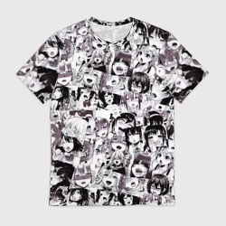 Мужская футболка 3D Ахегао ahegao