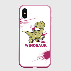 Чехол для iPhone XS Max матовый Винозавр Динозавр