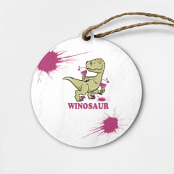 Деревянная игрушка круг Винозавр Динозавр