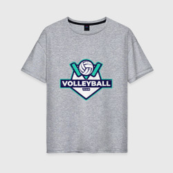 Женская футболка хлопок Oversize Volleyball - Club