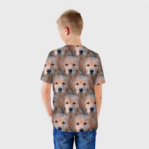 Детская футболка 3D Маленькие щенята, цвет 3D печать - фото 4