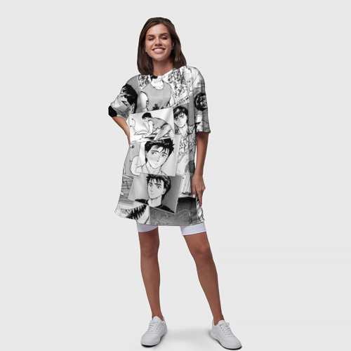 Платье-футболка 3D Паразит pattern, цвет 3D печать - фото 5