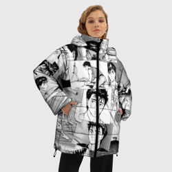 Женская зимняя куртка Oversize Паразит pattern - фото 2