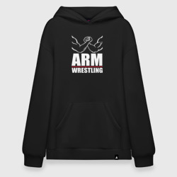 Худи SuperOversize хлопок Армрестлинг мускулистые руки