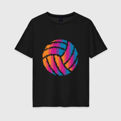 Женская футболка хлопок Oversize Ball Volleyball