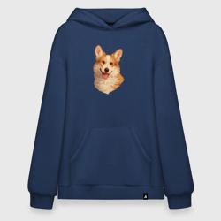 Худи SuperOversize хлопок Corgi Portrait