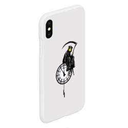 Чехол для iPhone XS Max матовый Banksy. Grim Reaper - фото 2