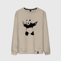 Мужской свитшот хлопок Banksy. Panda with Guns