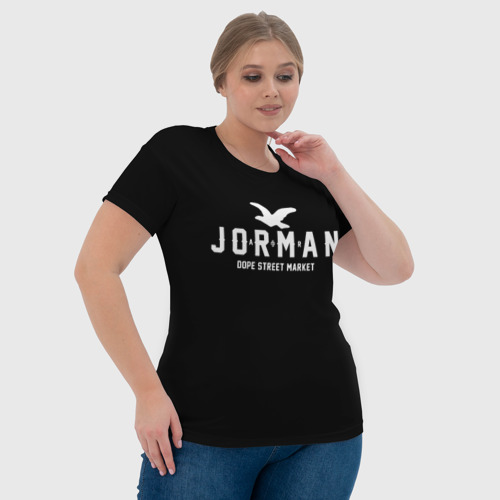 Женская футболка 3D с принтом Узор Black Jorman Air (Dope Street Market), фото #4