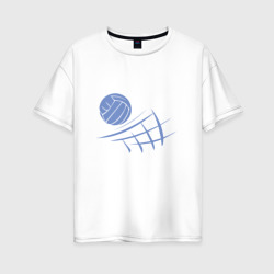 Женская футболка хлопок Oversize Volleyball Block