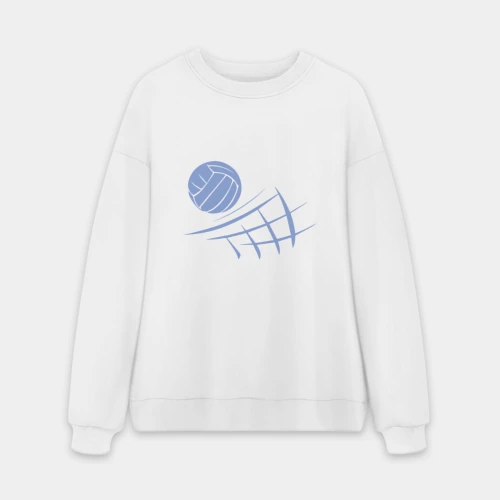 Мужской свитшот oversize без начеса хлопок Volleyball Block