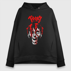 Женское худи Oversize хлопок Ярость берсерка Berserk