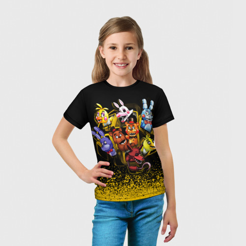 Детская футболка 3D Фредди и Компания, цвет 3D печать - фото 5