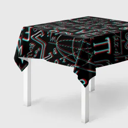 Скатерть 3D Формулы Глитч