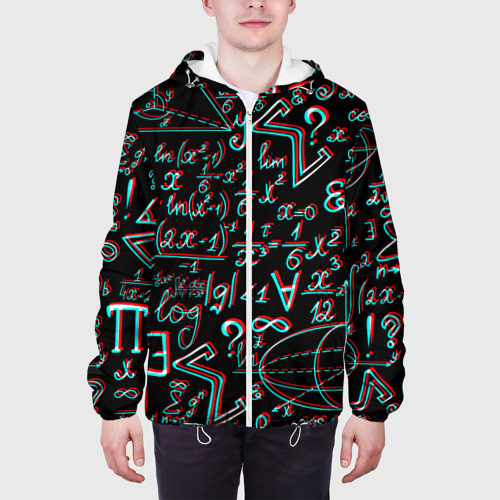 Мужская куртка 3D Формулы Глитч, цвет 3D печать - фото 4