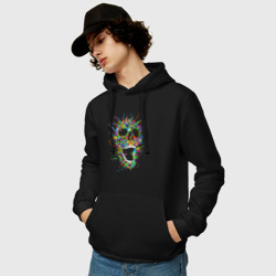 Мужская толстовка хлопок Color skull Neon - фото 2