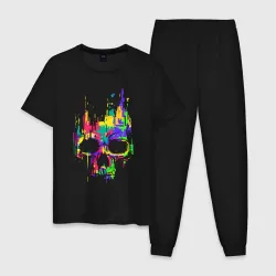 Мужская пижама хлопок Color skull Neon Vanguard
