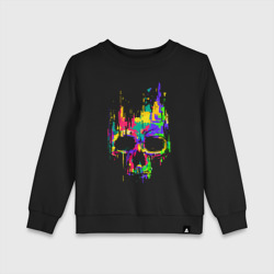 Детский свитшот хлопок Color skull Neon Vanguard