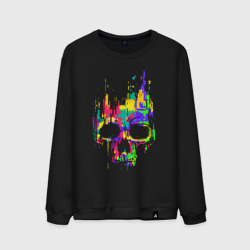 Мужской свитшот хлопок Color skull Neon Vanguard