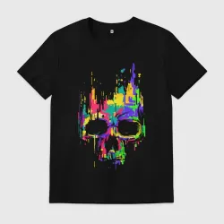 Мужская футболка хлопок Color skull Neon Vanguard