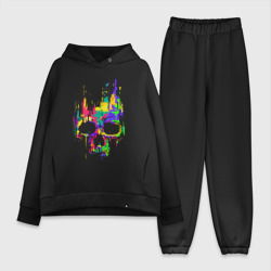 Женский костюм хлопок Oversize Color skull Neon Vanguard