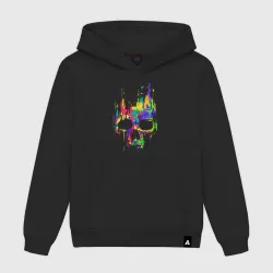 Мужская толстовка хлопок Color skull Neon Vanguard