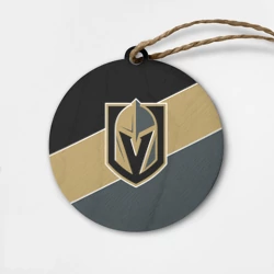 Деревянная игрушка круг Vegas Golden Knights, Вегас Голден Найтс