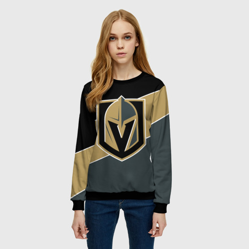 Женский свитшот 3D Vegas Golden Knights, Вегас Голден Найтс, цвет 3D печать - фото 3