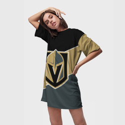 Платье-футболка 3D Vegas Golden Knights, Вегас Голден Найтс - фото 2