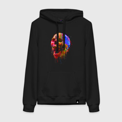 Женская толстовка хлопок Color skull Neon Fashion