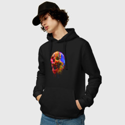 Мужская толстовка хлопок Color skull Neon Fashion - фото 2