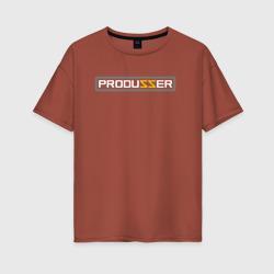 Женская футболка хлопок Oversize Produzzer