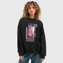 Женский свитшот oversize без начеса хлопок Команда Гурен Лаган - фото 2