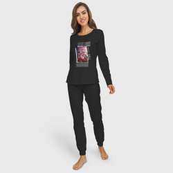 Женская пижама с лонгсливом хлопок Команда Гурен Лаган - фото 2
