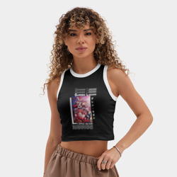 Женская укороченная майка-топ хлопок Команда Гурен Лаган - фото 2