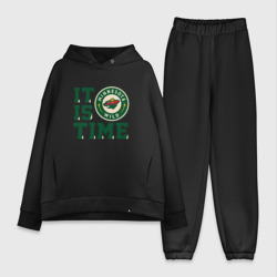 Женский костюм хлопок Oversize It is Minnesota Wild Time