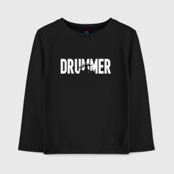 Детский лонгслив хлопок Барабанщик drummer