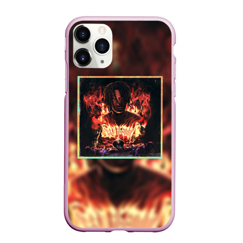 Чехол для iPhone 11 Pro Max матовый Karmageddon Kizaru Альбом Кизару огонь, цвет розовый
