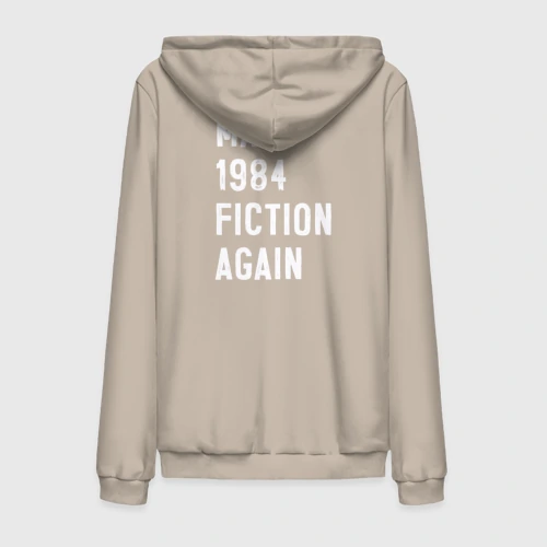 Мужская толстовка на молнии хлопок Make 1984 Fiction again