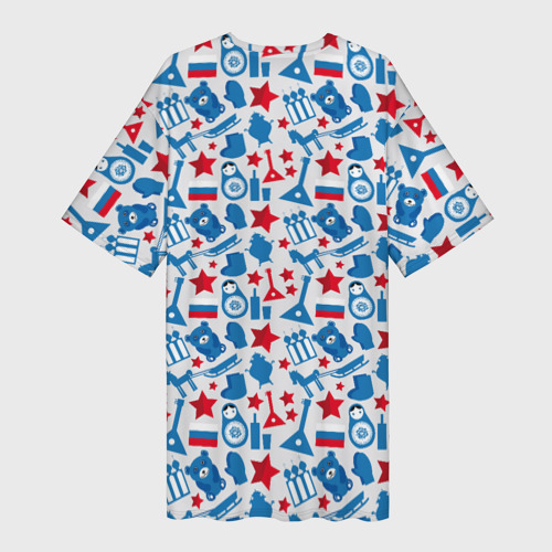 Платье-футболка 3D Русский Символизм, цвет 3D печать - фото 2