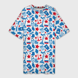 Платье-футболка 3D Русский Символизм
