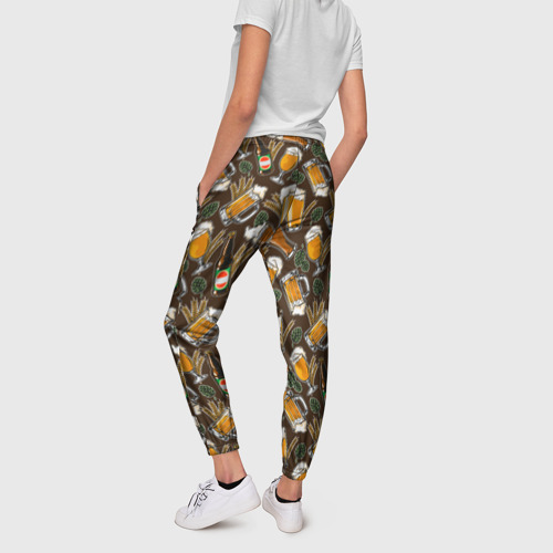 Женские брюки 3D Хмель и Пиво, цвет 3D печать - фото 4