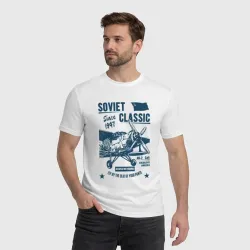 Мужская футболка хлопок Soviet classic planes: An-2 - фото 2