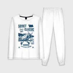 Женская пижама с лонгсливом хлопок Soviet classic planes: An-2
